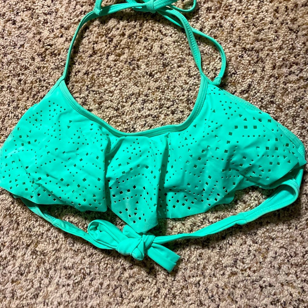 Teal bikini top